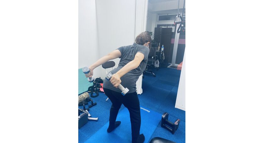 二の腕トレ